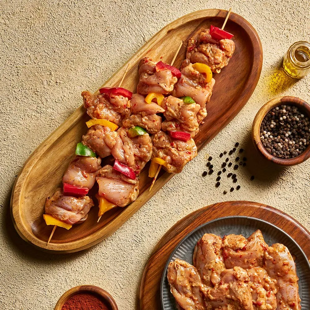 Marinated Chicken Thighs - شيش وراك متبل (500g)